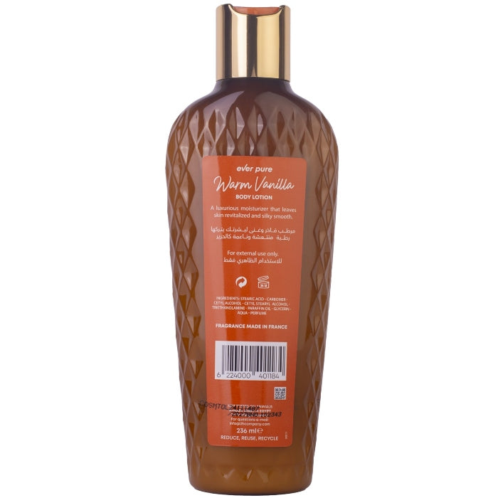 Ever Pure Warm Vanilla Body Lotion 236ml